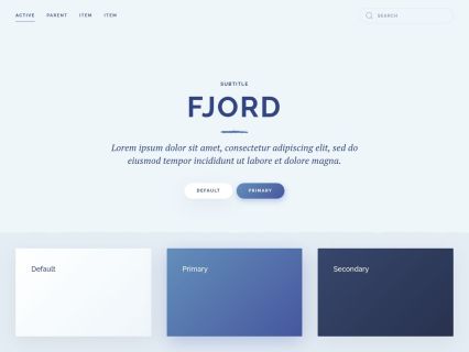 Fjord Joomla Template Light Blue Style