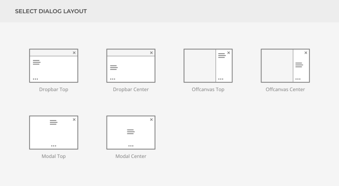 Dialog Layouts