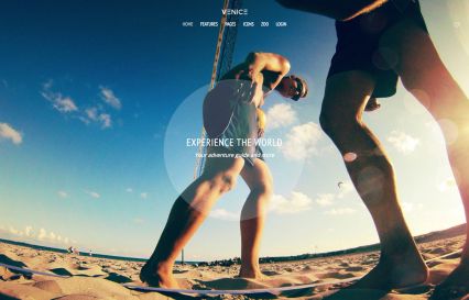 Venice WordPress Theme Blue Style