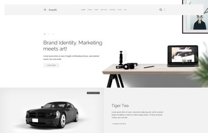 Avanti Joomla Template Minimal Style