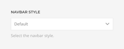 Navbar style