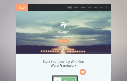 Lava Joomla Template Orange Style