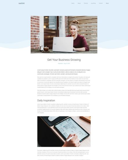 Summit Joomla template Post Layout