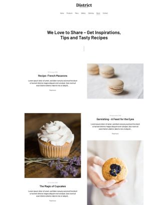 District Post Index Layout