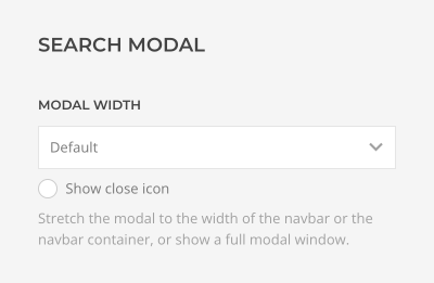 Modal layouts