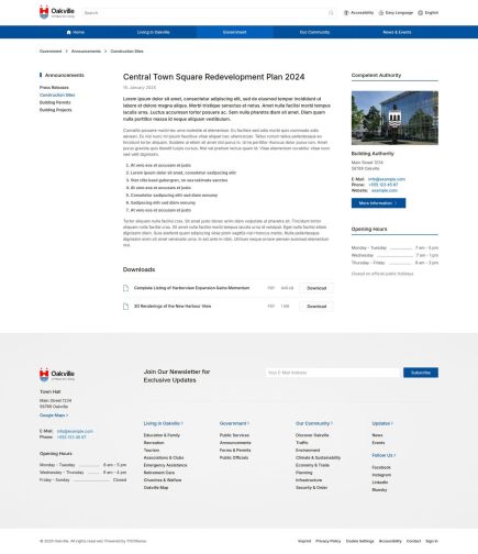 Oakville WordPress Theme Post Custom Layout