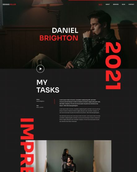 Dennis Miller WordPress theme Case Study Layout