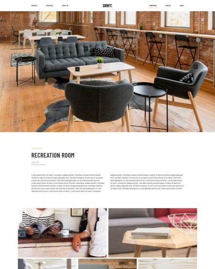 Craft Joomla template Case Study Layout