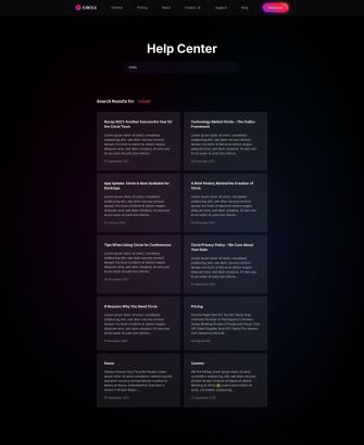 Search Layout