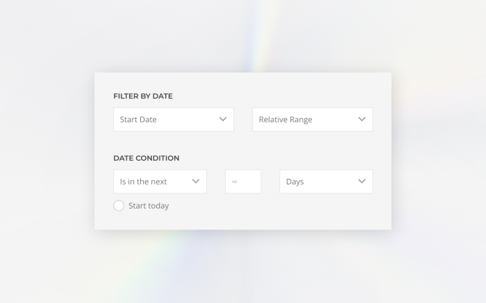 Date filter