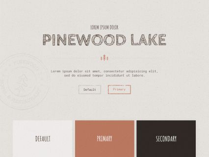Pinewood Lake WordPress Theme Light Umber Style