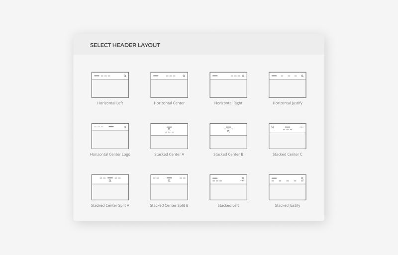 Header and Navbar Layouts