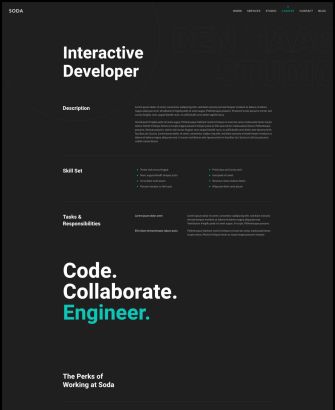 Interactive Developer Layout