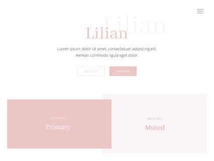 Lilian WordPress Theme White Pink Style