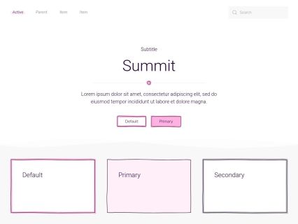 Summit Joomla Template White Pink Style