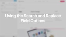 Field Options Search and Replace Documentation Video for WordPress