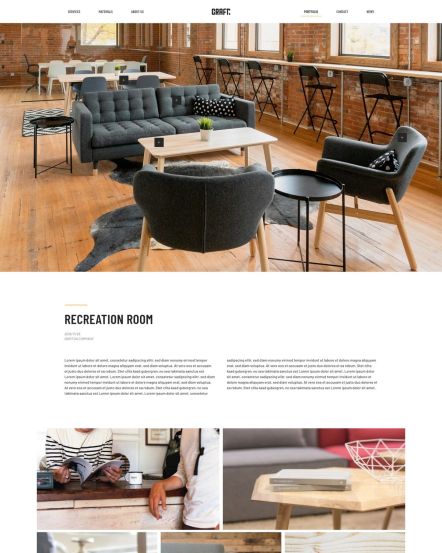 Craft Joomla template Case Study Layout