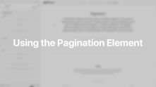 Pagination Element Documentation Video for WordPress