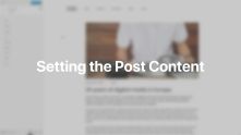 Post Content Documentation Video for WordPress