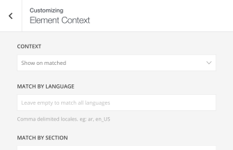 Element Context