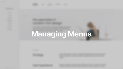 Menus Documentation Video for Joomla