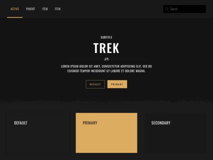 Trek WordPress Theme Black Beige Style