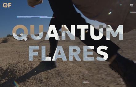 Quantum Flares Joomla template Home Page in Dark Green Style