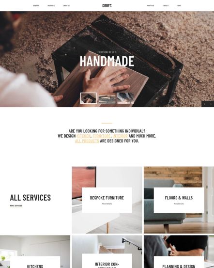 Craft Joomla template Home Layout