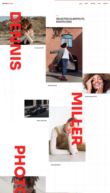 Dennis Miller WordPress Theme Portfolio Layout