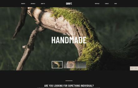 Craft Joomla template Home Page in Black Beige Style