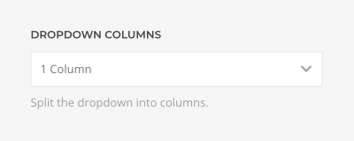 Dropdown columns