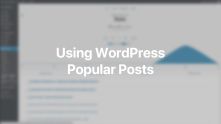 WordPress Popular Posts Documentation Video for WordPress