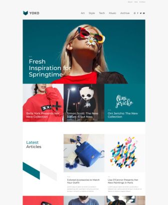 White-Turquoise Style