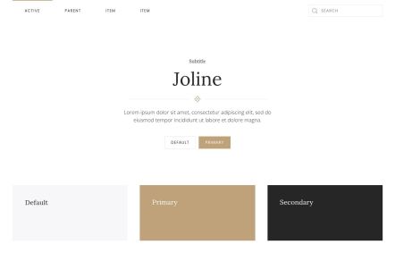 Joline Joomla template UI Elements in Default Style