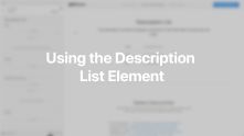 Description List Element Documentation Video for WordPress