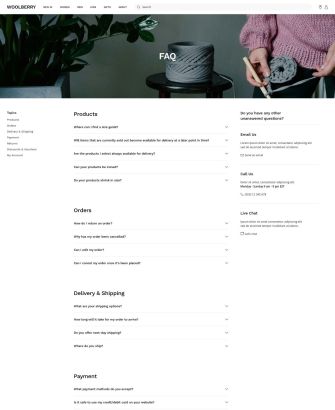 FAQ Layout