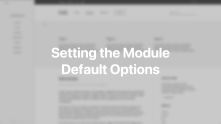 Module Default Options Documentation Video for Joomla