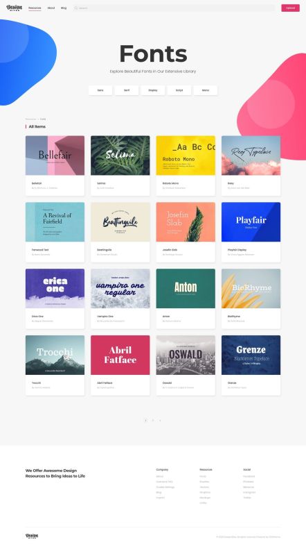 Design Bites Joomla template Resource Category Layout