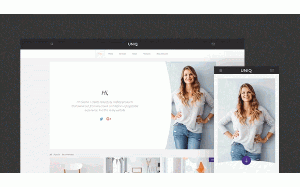 Uniq Theme – December 2015 YOOtheme club theme
