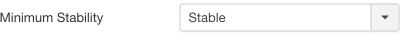 Minimum Stability