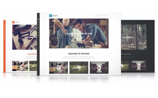 Peak Theme – November 2014 YOOtheme club theme