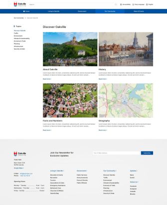 Topic Category Layout