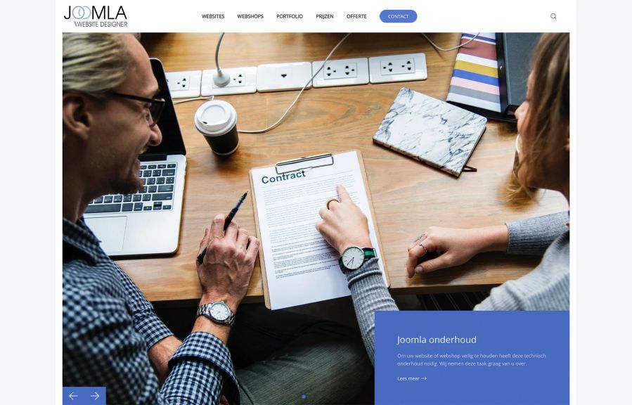 Joomla Website Designer Work Example