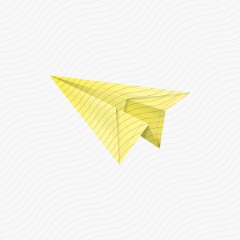 Paperplane Yellow Icon