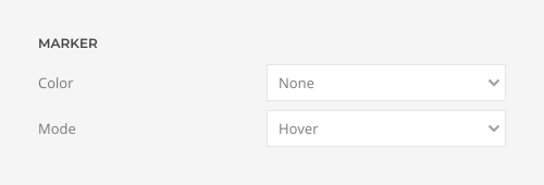 Popover marker color and mode