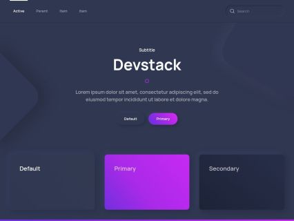 DevStack Joomla Template Dark Purple Style