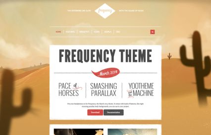 Frequency WordPress Theme Desert Style
