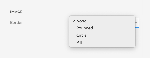 Rounded borders elements