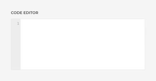 Field types code editor