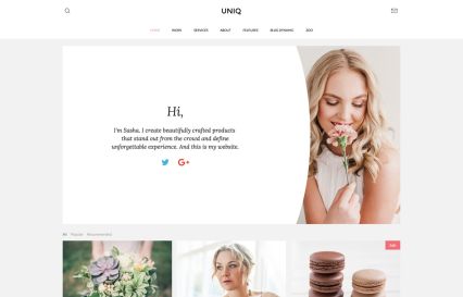 Uniq WordPress Theme Wedding Style